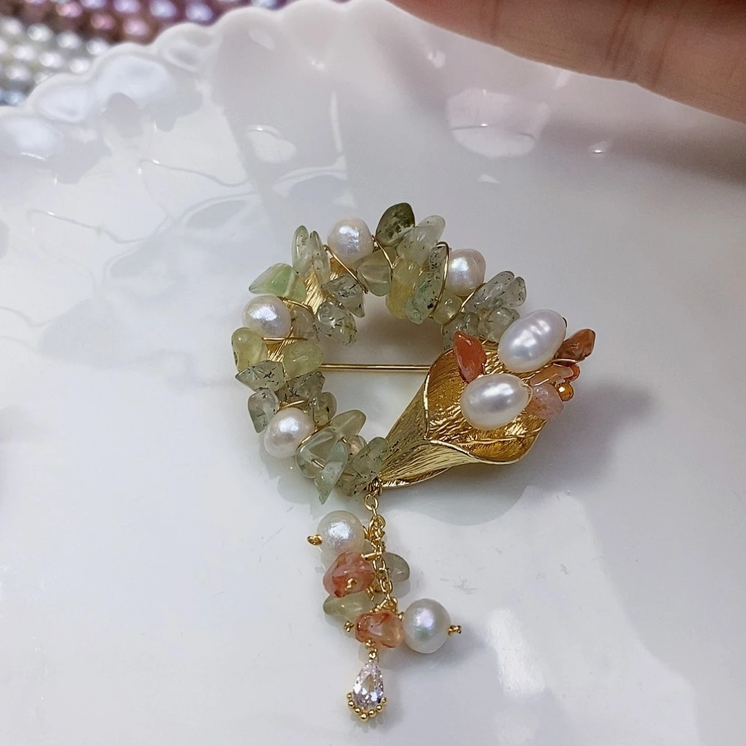 淡水珍珠特价不退不换正版胸针未镶嵌