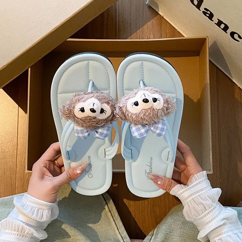 少女心绝美卡通可爱雪莉玫人字拖女2025新款网红ins凉拖鞋防滑LX