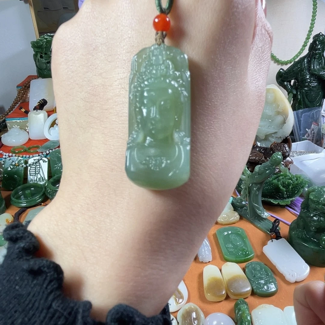 和田玉（碧玉）未镶嵌挂件