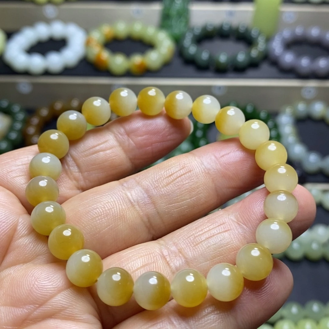 和田玉手串未镶嵌