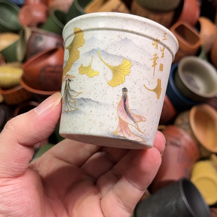 紫砂茶杯全手工紫砂主人杯