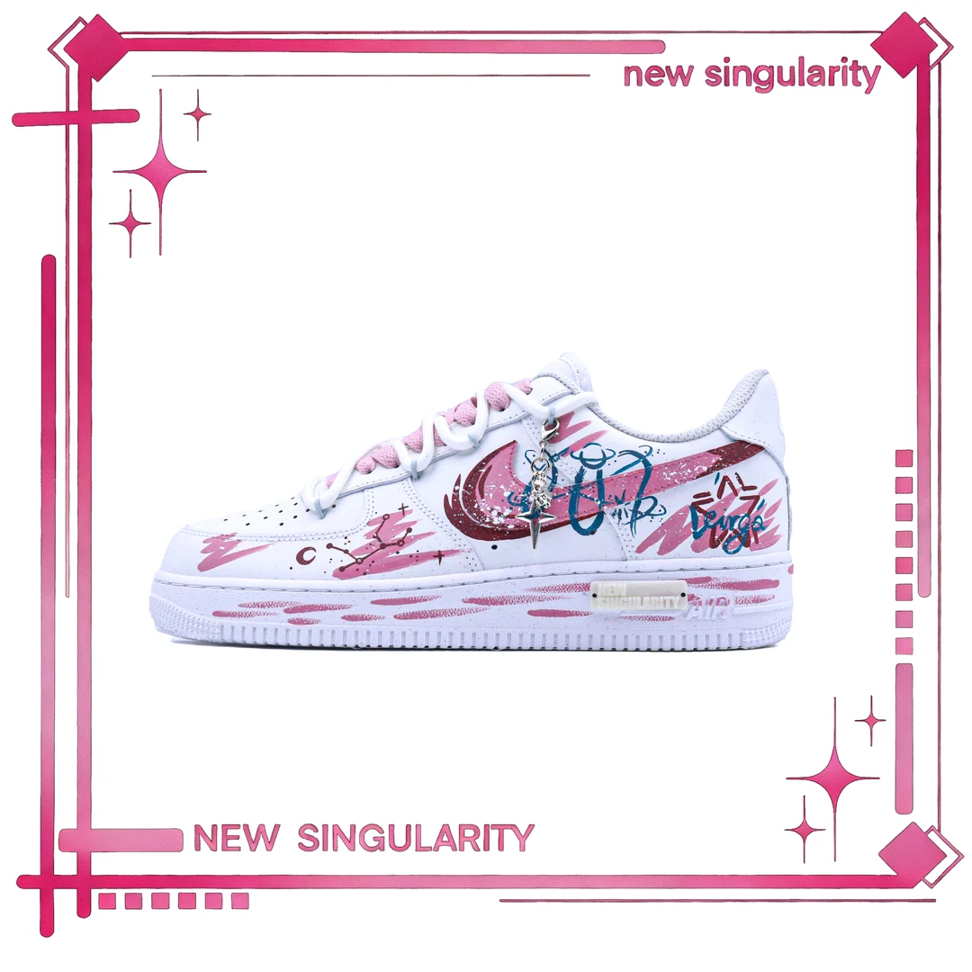 Nike/耐克air Force1 Low【定制球鞋】af1十二星座处女座低帮板鞋