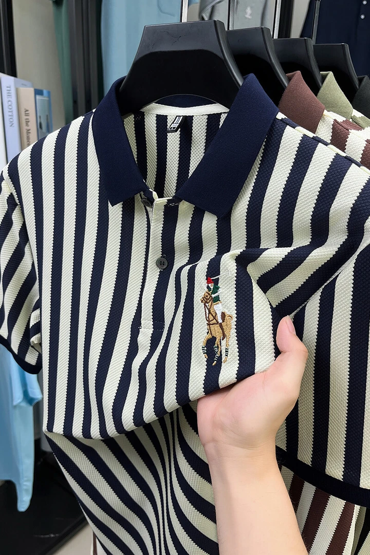 奥莱清仓高端轻奢拉夫夏季男士polo衫短袖t恤休闲刺绣劳伦半袖