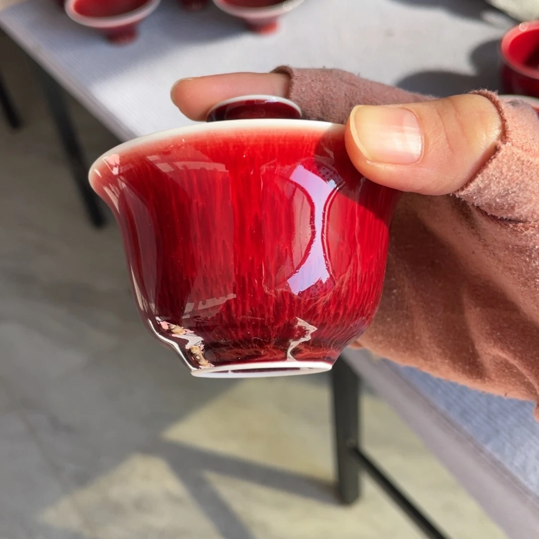 景德镇原矿陶瓷 迷你盖碗