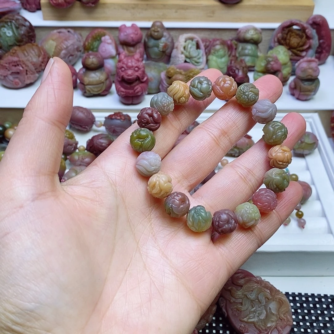 玛瑙/玉髓盐源玛瑙手链未镶嵌