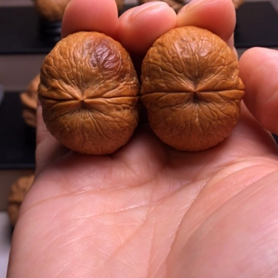 文玩核桃把件七彩元宝17