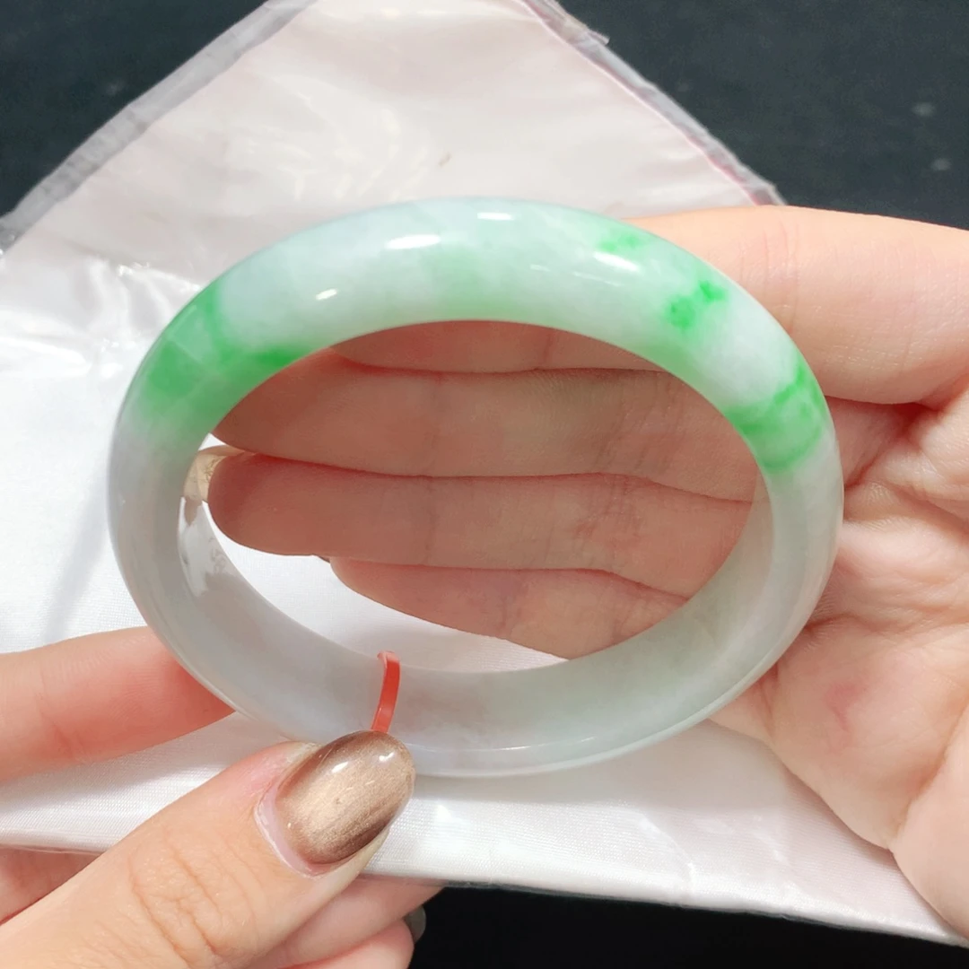 翡翠未镶嵌手镯57圈1385