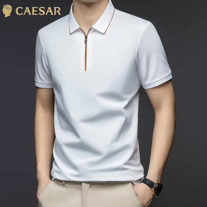 凯撒大帝2025年夏季新品时尚百搭休闲男士短袖夏季短袖T恤polo衫