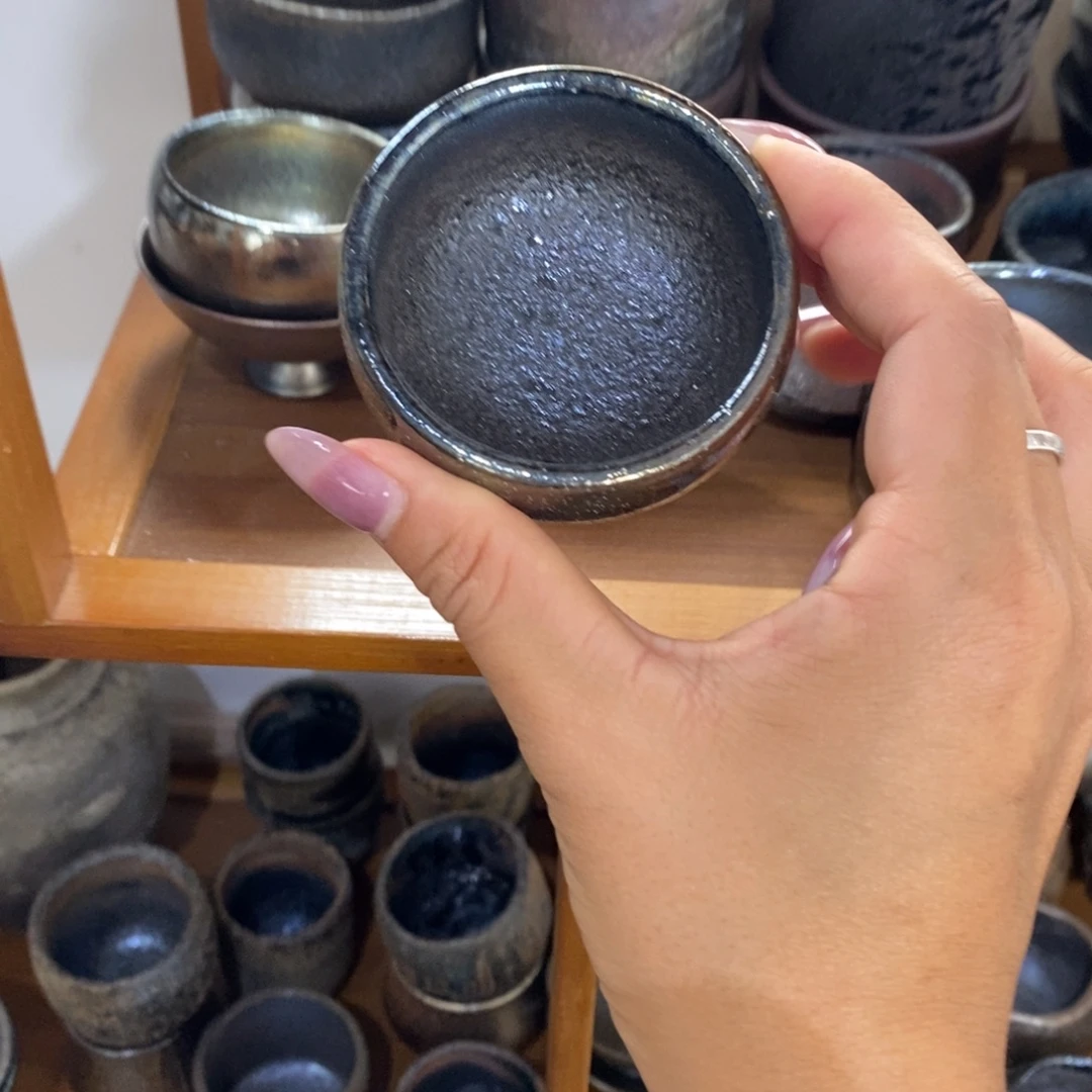 蓝***天建水紫陶柴烧主人杯