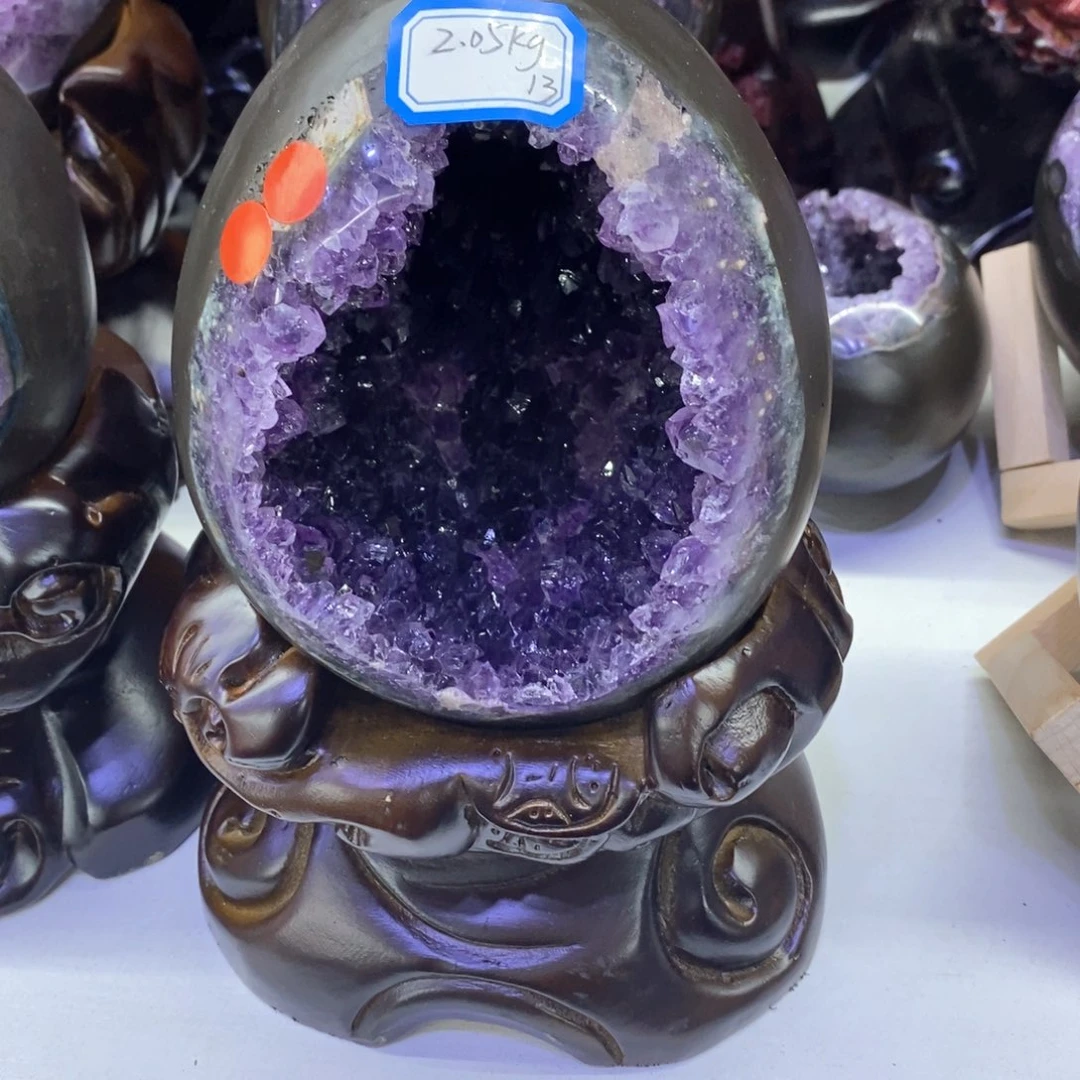 紫晶摆件未镶嵌莹