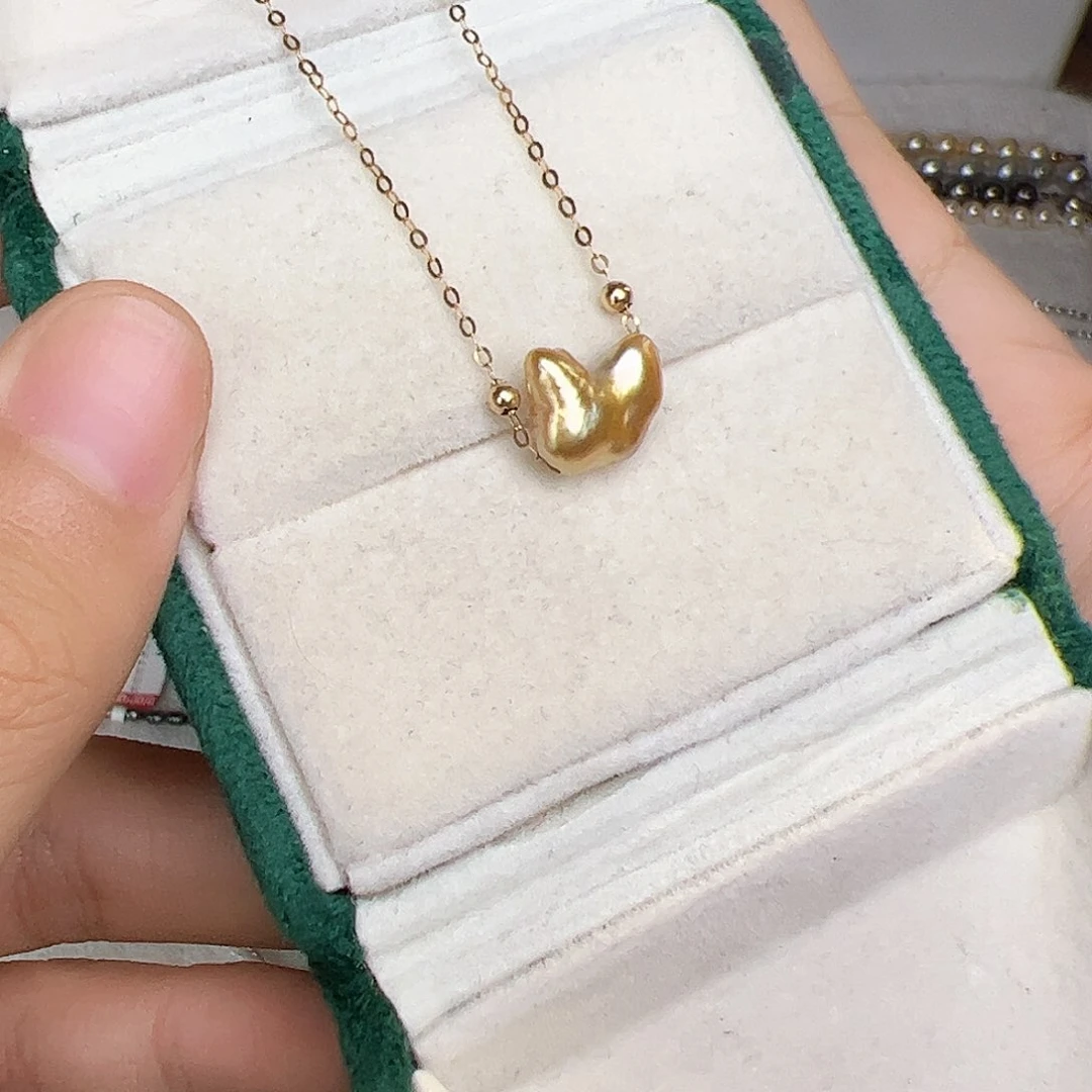 海水珍珠18K金镶嵌颈饰