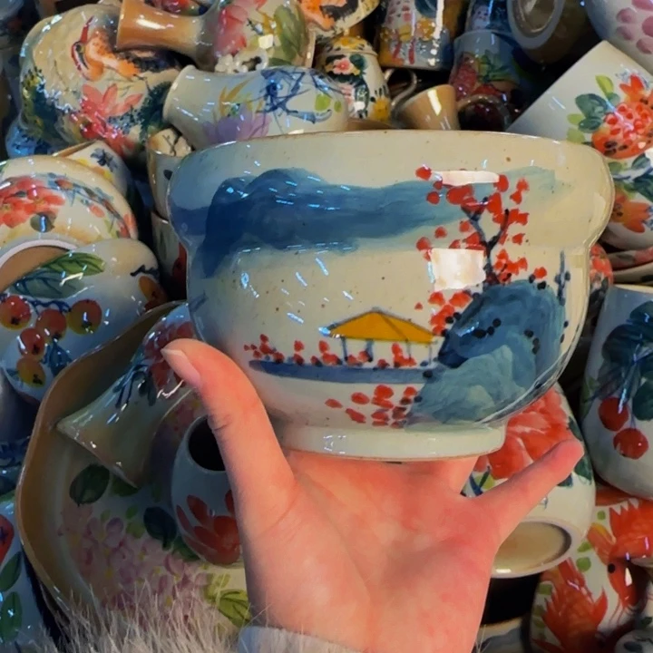 瓷片景德镇陶瓷手工手绘