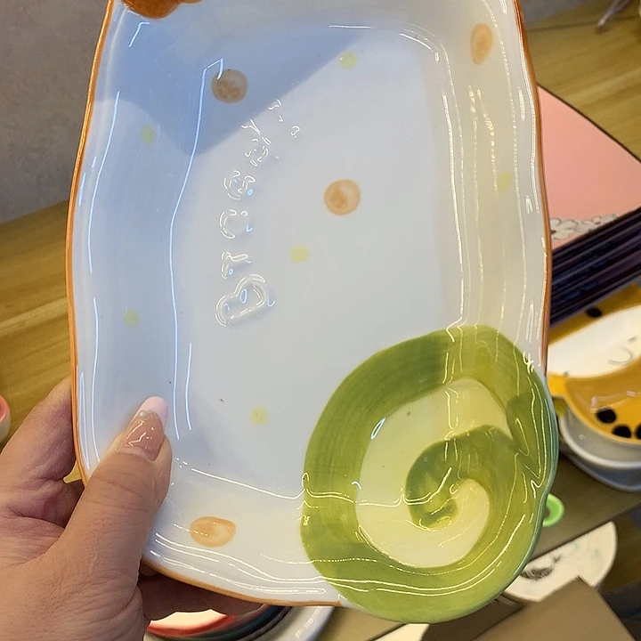 瓷浮雕盘子好的大方盘
