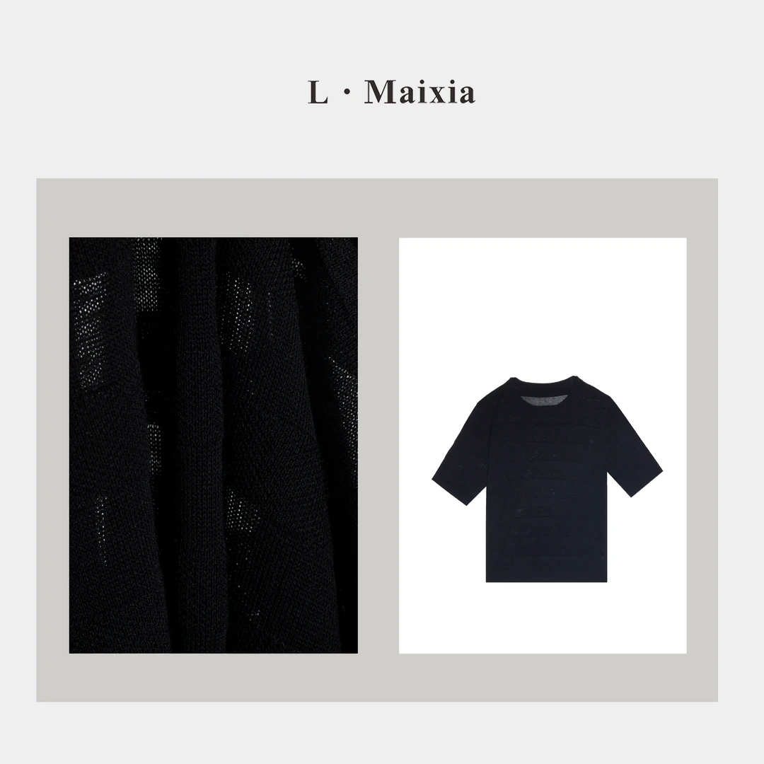 L.MAIXIA/露·玛莉先2025女士休闲针织上衣ZZ-25716