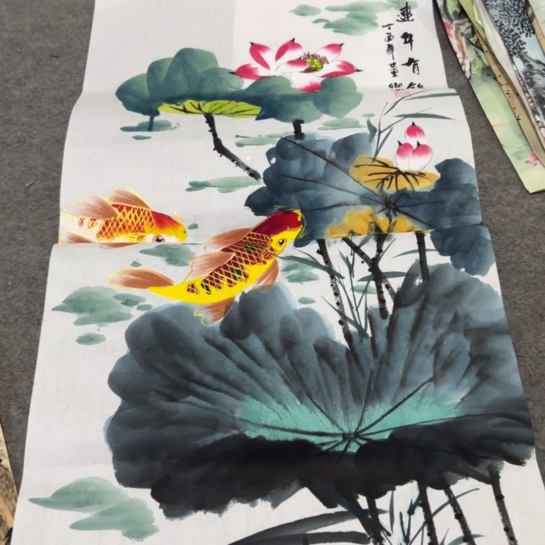 国画国画作品画心一张