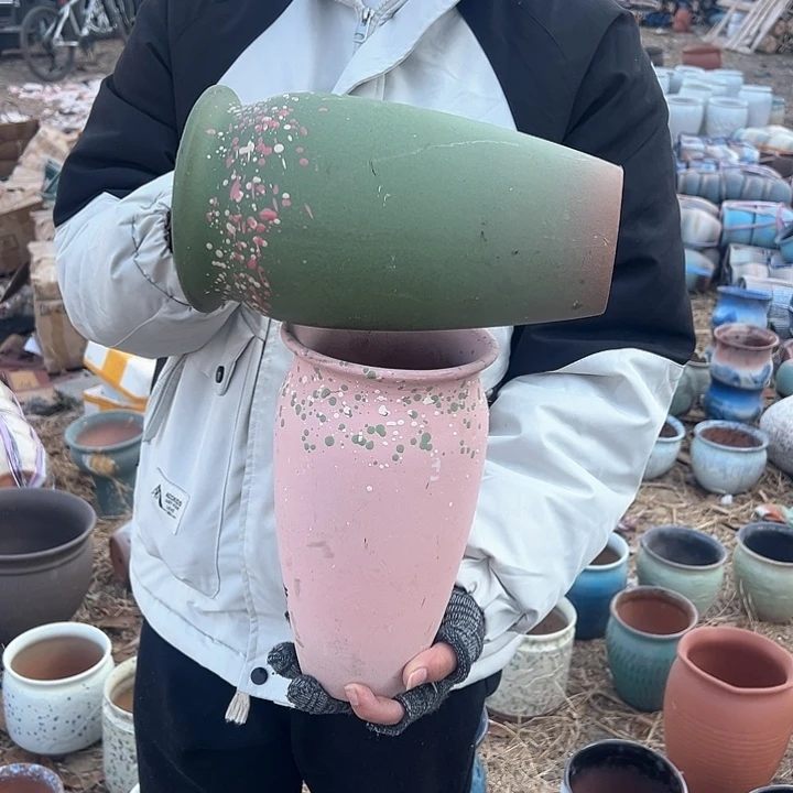 紫砂花盆高度26口14