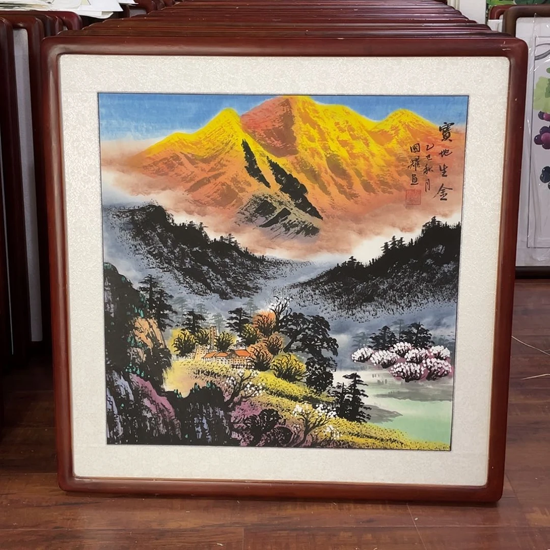 国画带框尺寸63*63厘米