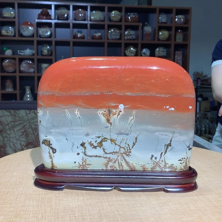 ，广西国画石摆件，收藏观赏