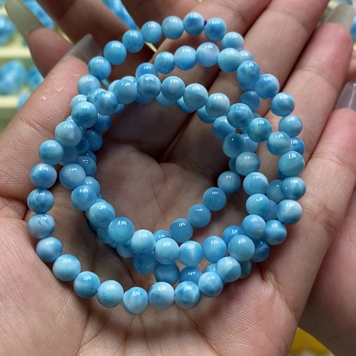 针钠钙石（海纹石）未镶嵌手链
