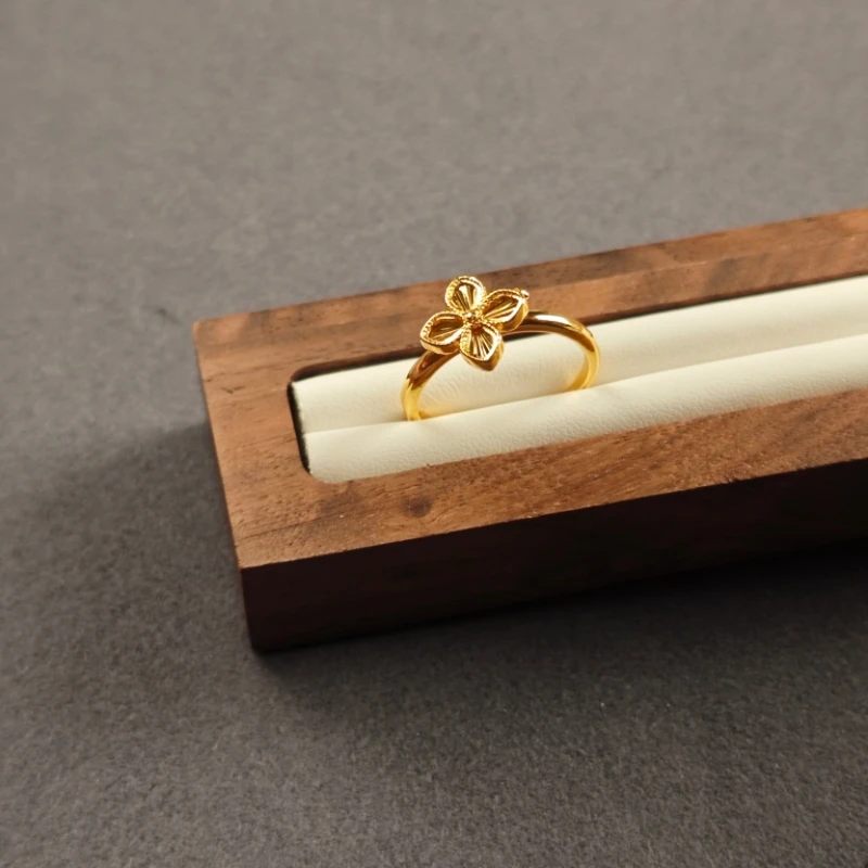 合金戒指 黄色小花戒指百搭个性轻奢指环发一件30402