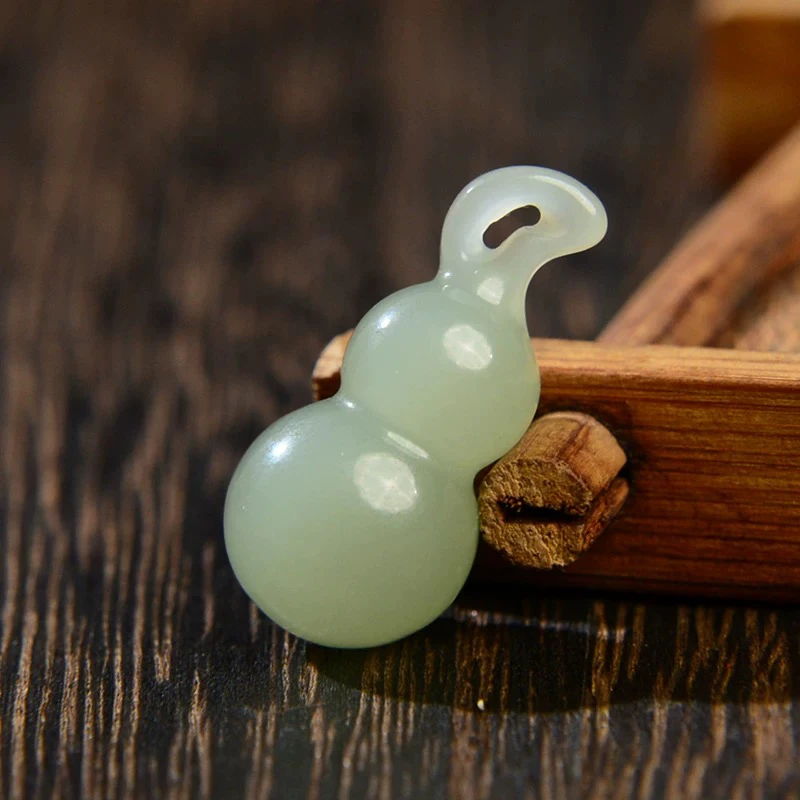 天然和田玉葫芦吊坠白晴晴水挂件玉佩玉器挂坠玉石项链