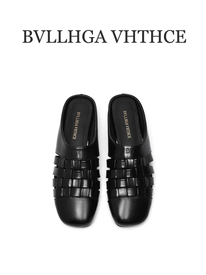 BVLLHGA VHTHCE 新款手工编织镂空胎牛玛丽珍时尚百搭女鞋 332