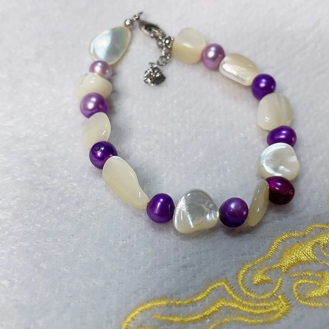 淡水珍珠合金颈饰