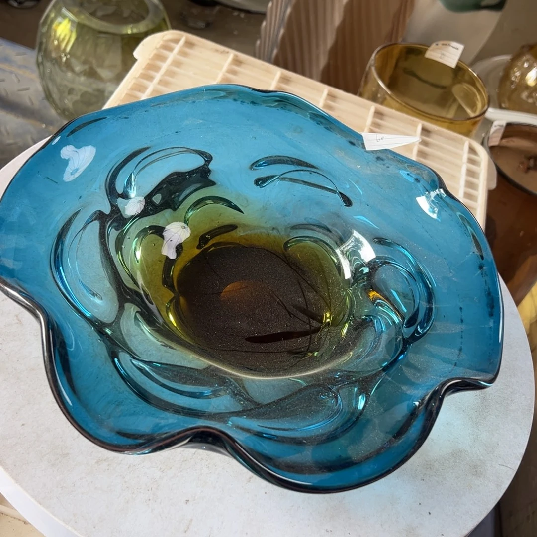 弘扬琉璃花器微瑕高长30