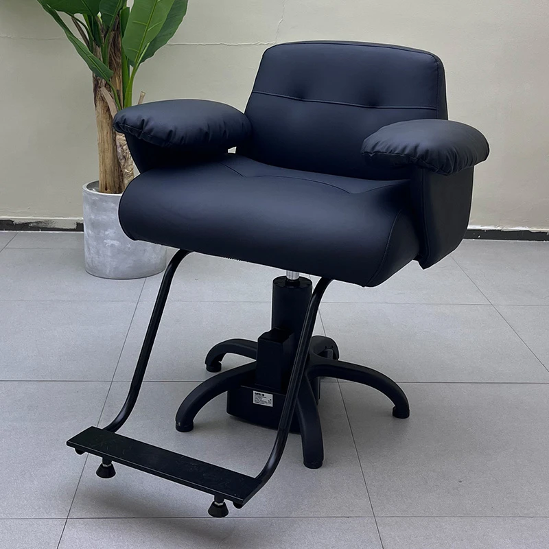 电动升降理发椅发廊专用高档VIP理容椅包间多功能剪发椅简约新款