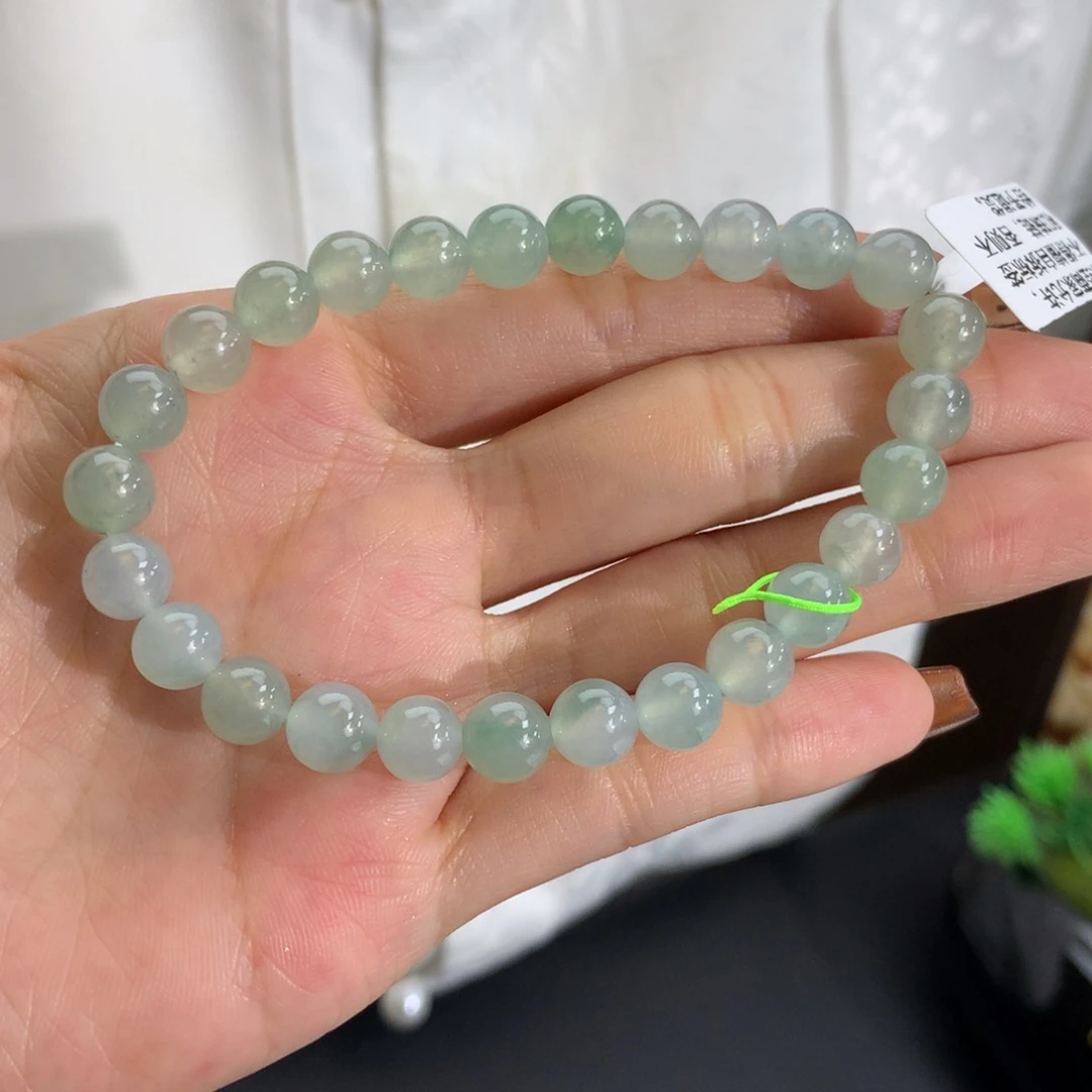 未镶嵌手串翡翠卡7.2冰胶晴手串