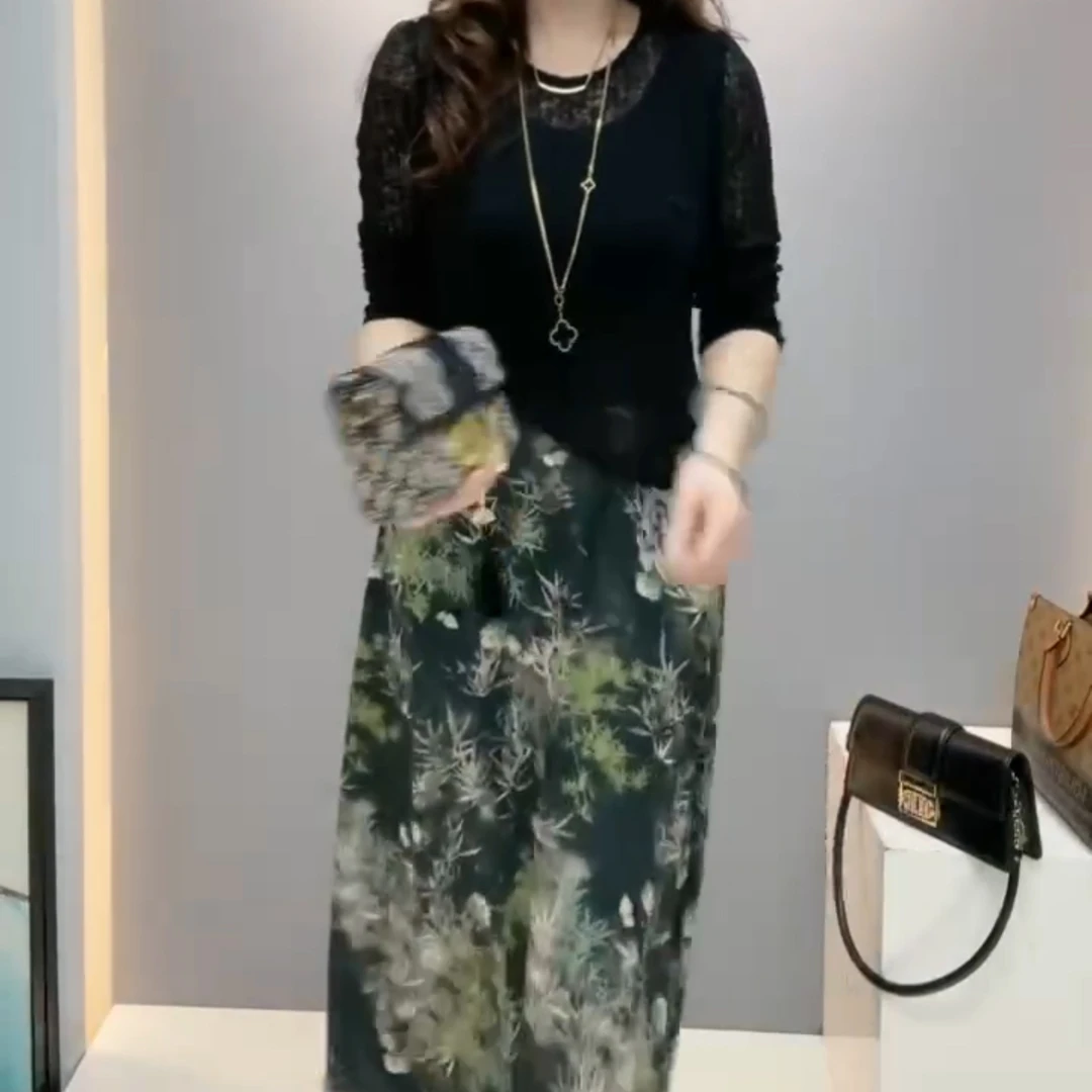 2025春季新款时尚显瘦气质网红高档女高级百搭连衣裙套装c8102