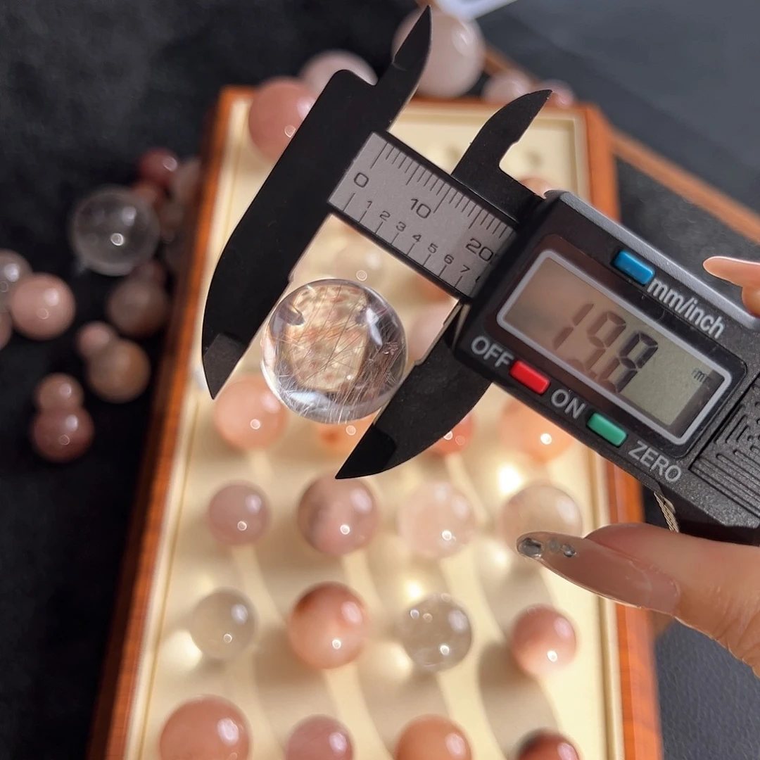 大***梨水晶手链未镶嵌19.8m定制通孔不退不换