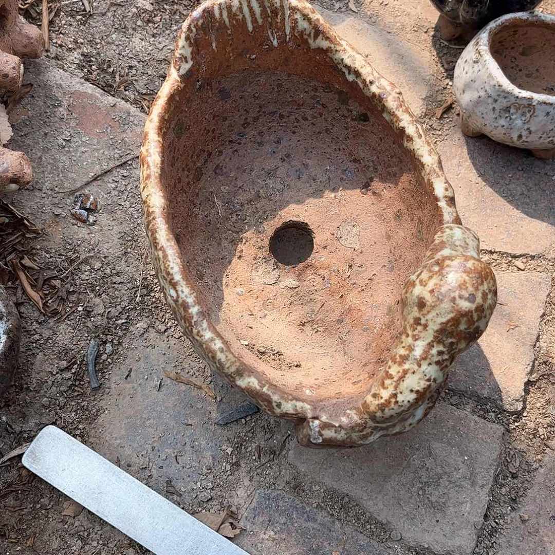 泥塑不**鱼古镇炻陶瑕疵