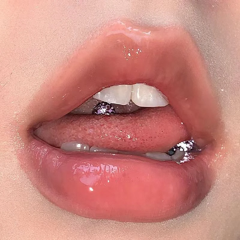 钛钢耳饰 芋泥波波球 爆闪温柔舌钉两个装 通用外螺纹1.6牙