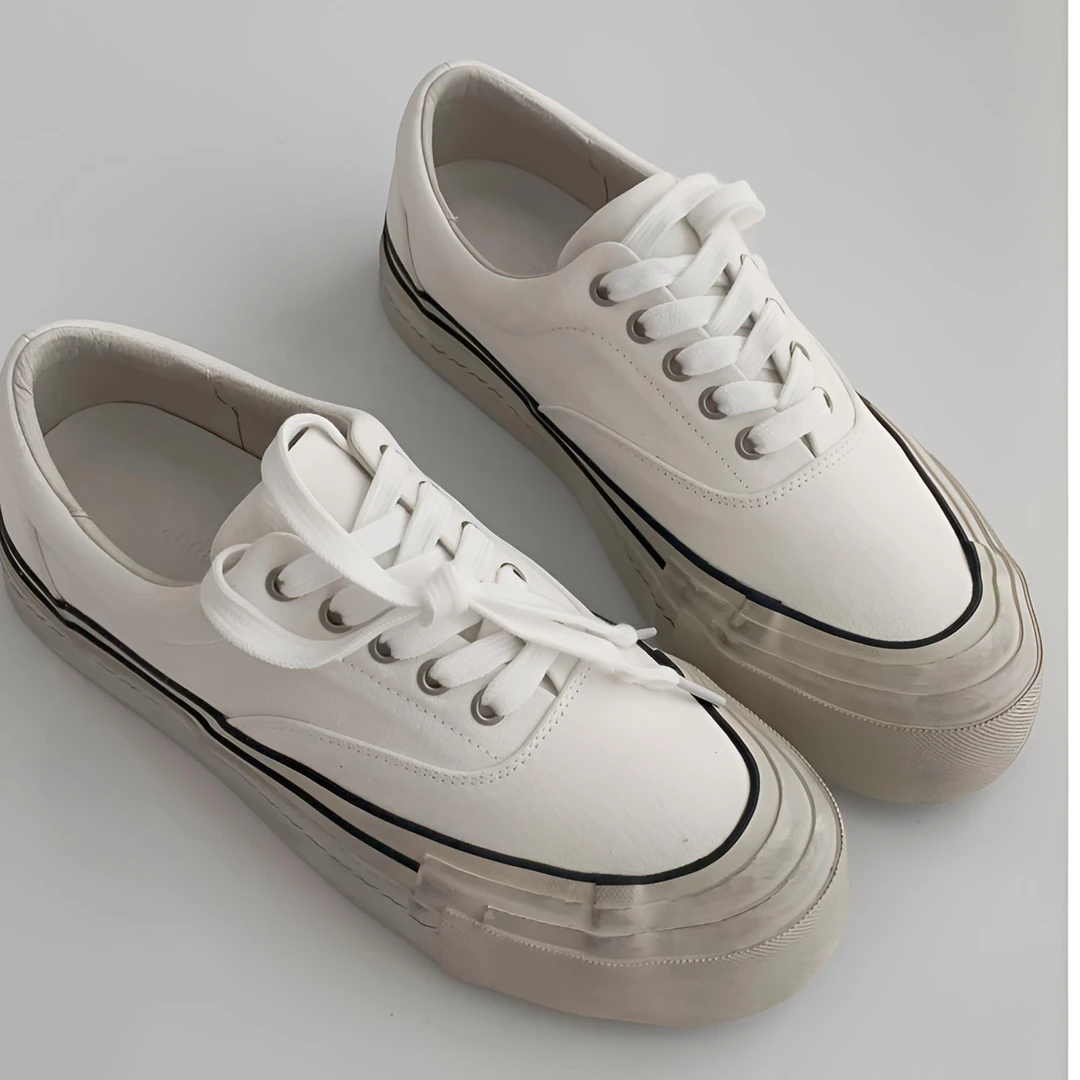 Thawanda断码清仓浮力款厚底软木中低做旧硫化板鞋