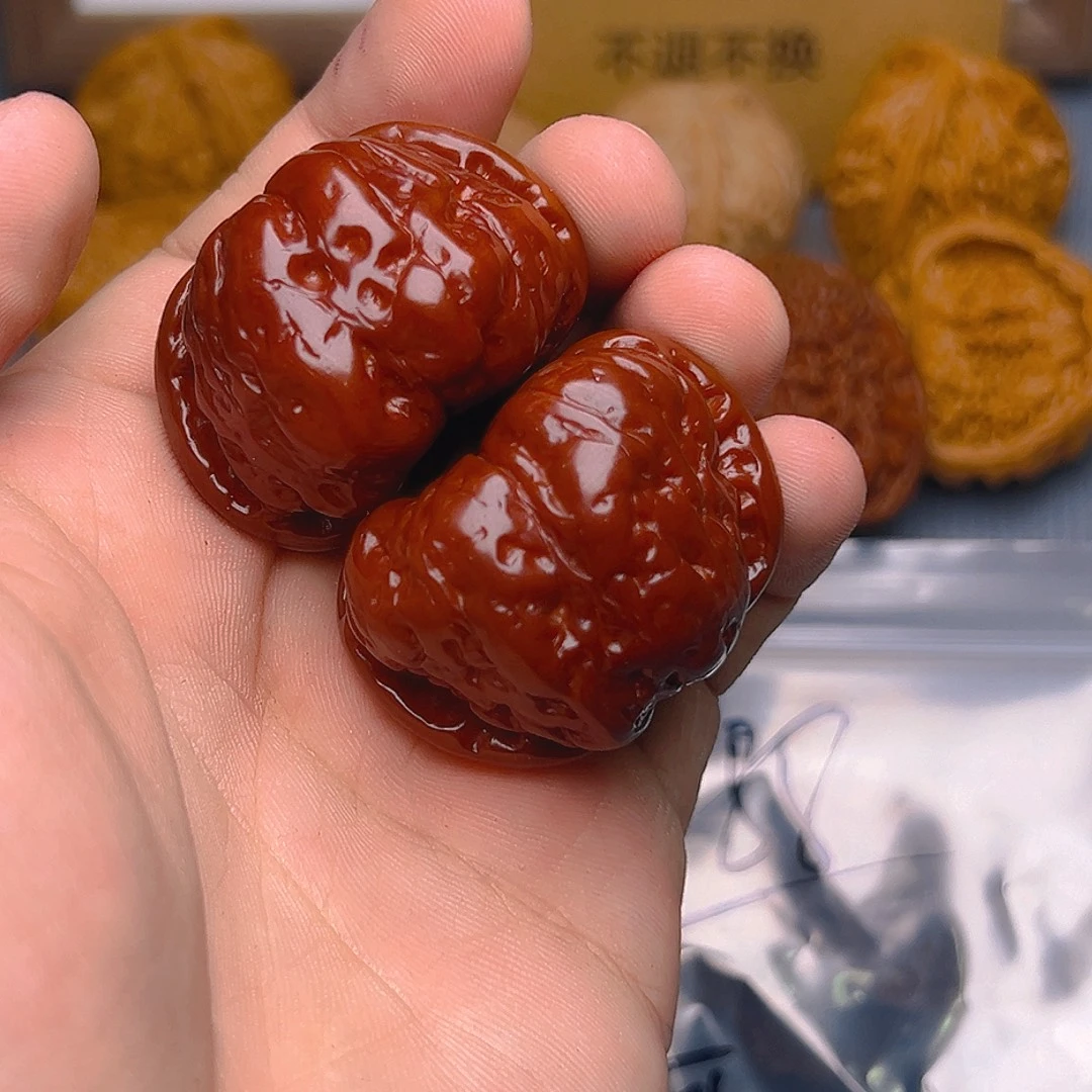 乐***哥文玩核桃把件蛤蟆头狮子头