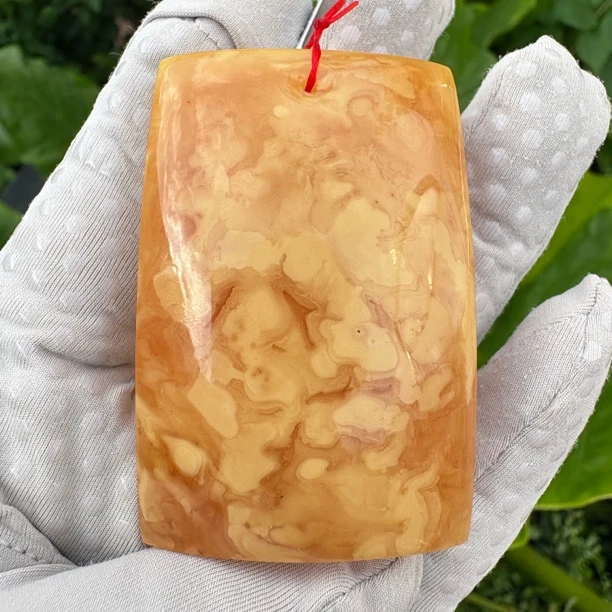 假一赔十，天然琥珀蜜蜡 蜜蜡平安无事牌吊坠 号135 多样性发
