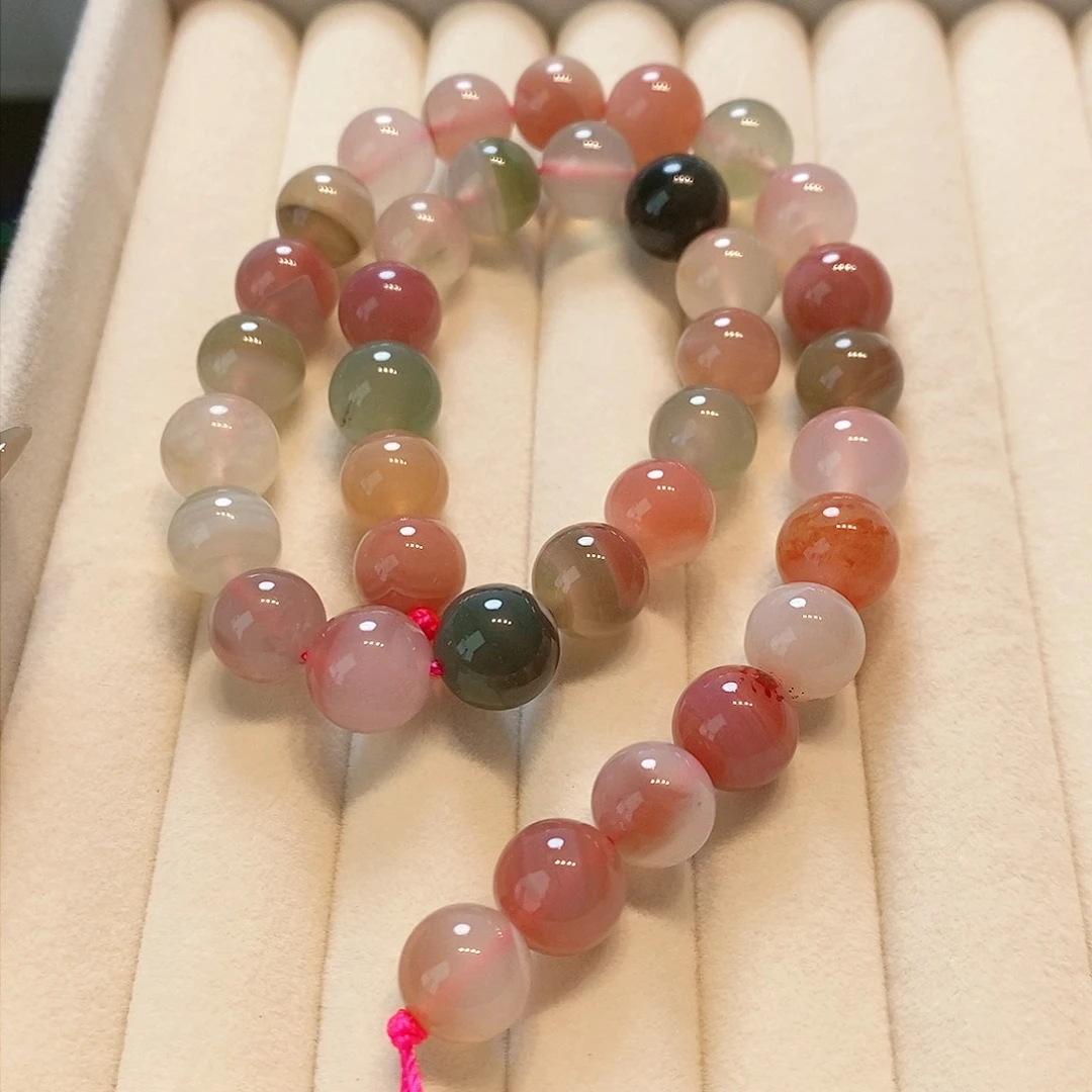 散珠玛瑙/玉髓10mm盐源一条