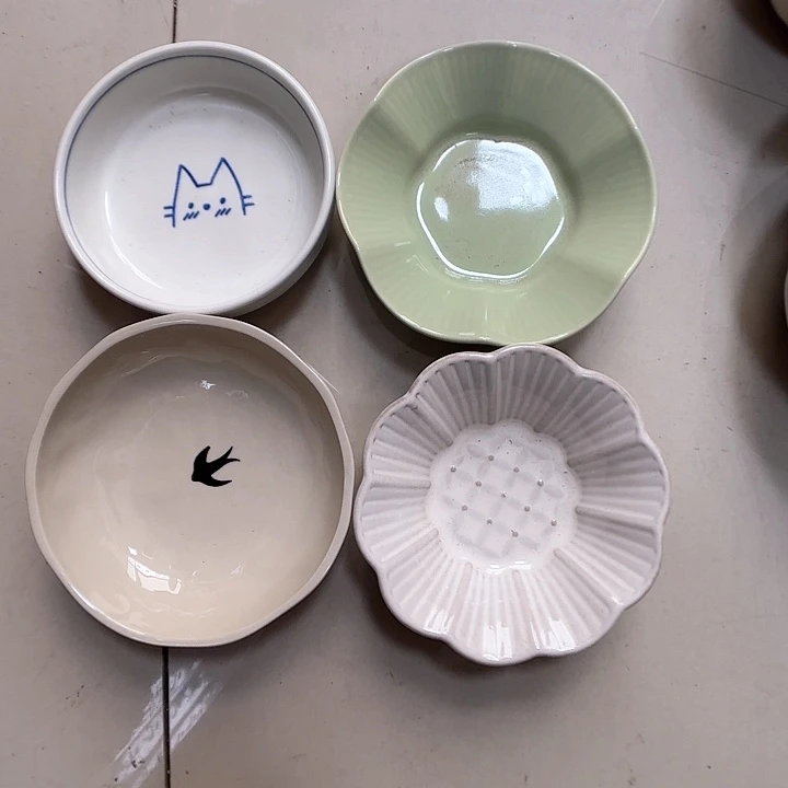 瓷片瑕疵特价陶瓷料碟