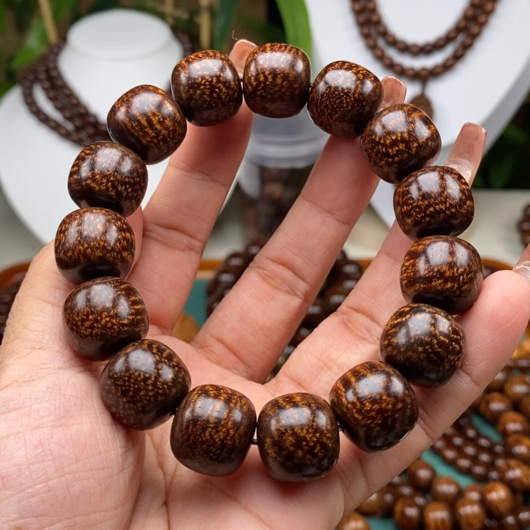 贡木手串/手链幽*贡木1516黑龙西瓜爆龙