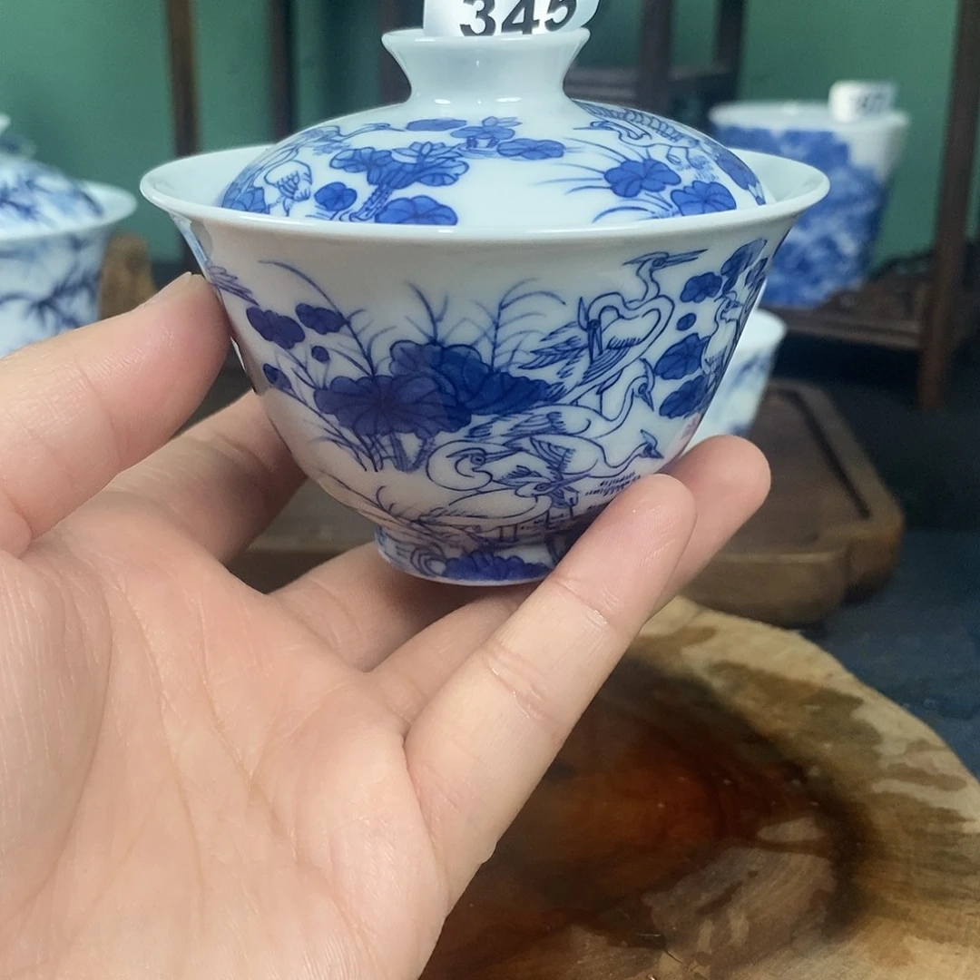 景德镇青花手绘茶器345