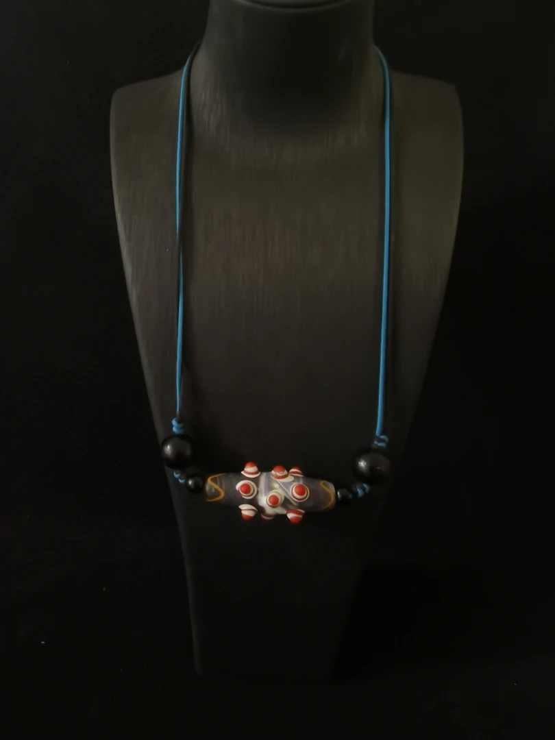 7174复古琉璃蜻蜓眼项链