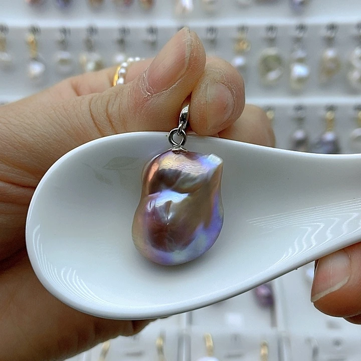 淡水珍珠颈饰银S925镶嵌