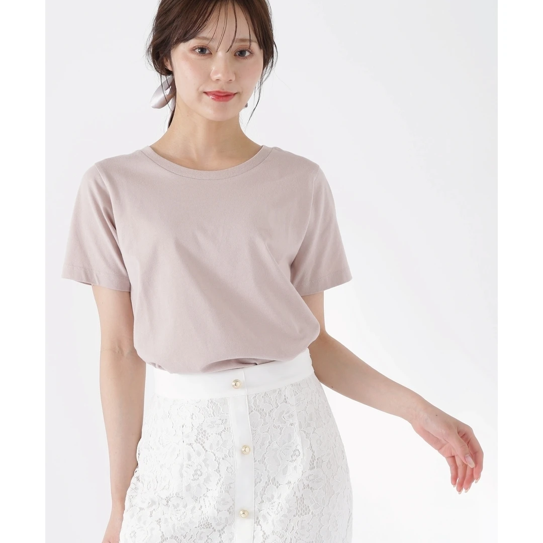 【六哥家】夏季新款 P 时尚百搭纯棉短袖白色圆领打底衫T恤