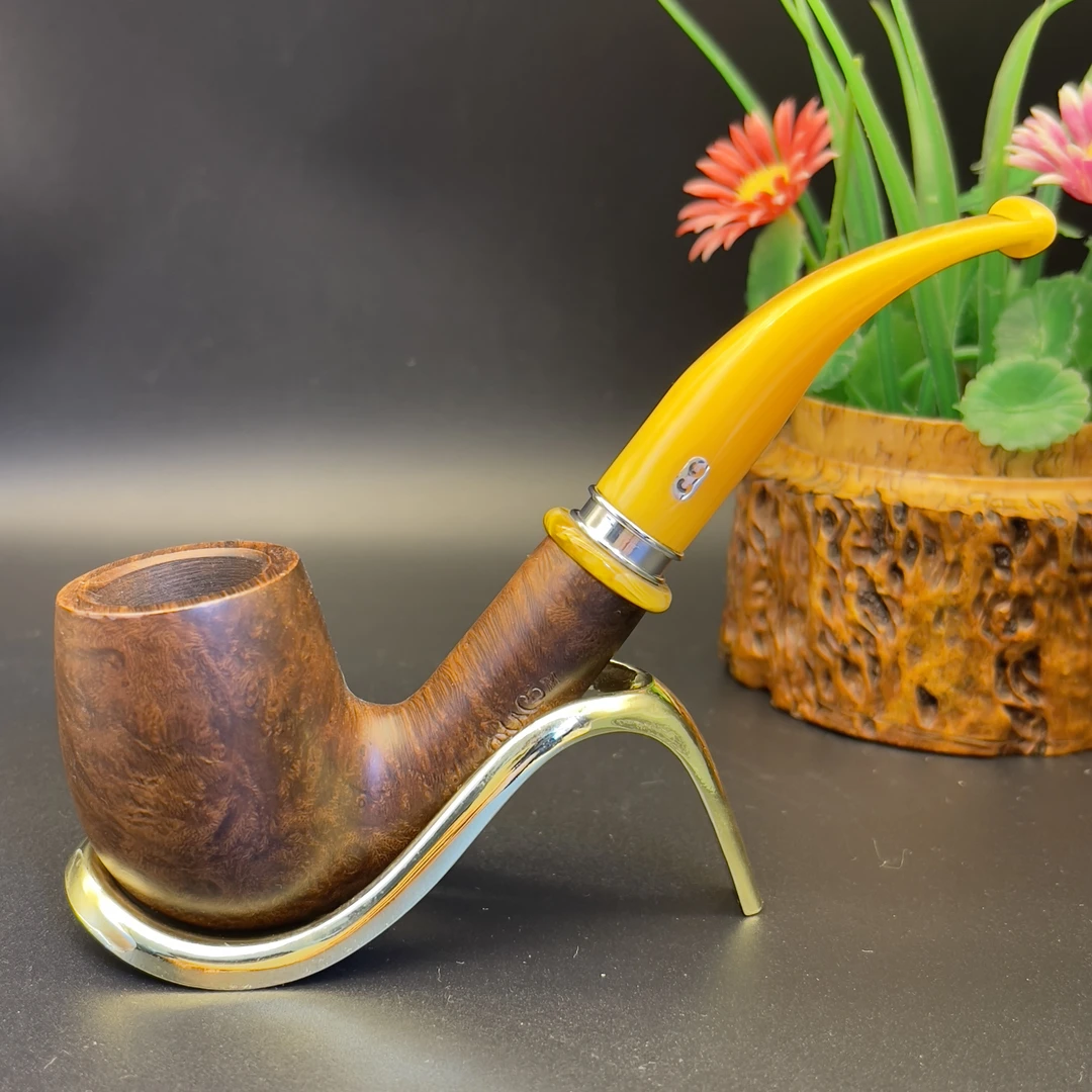 法国c.c蒙白朗系列福尔摩斯弯石楠木烟斗烟具