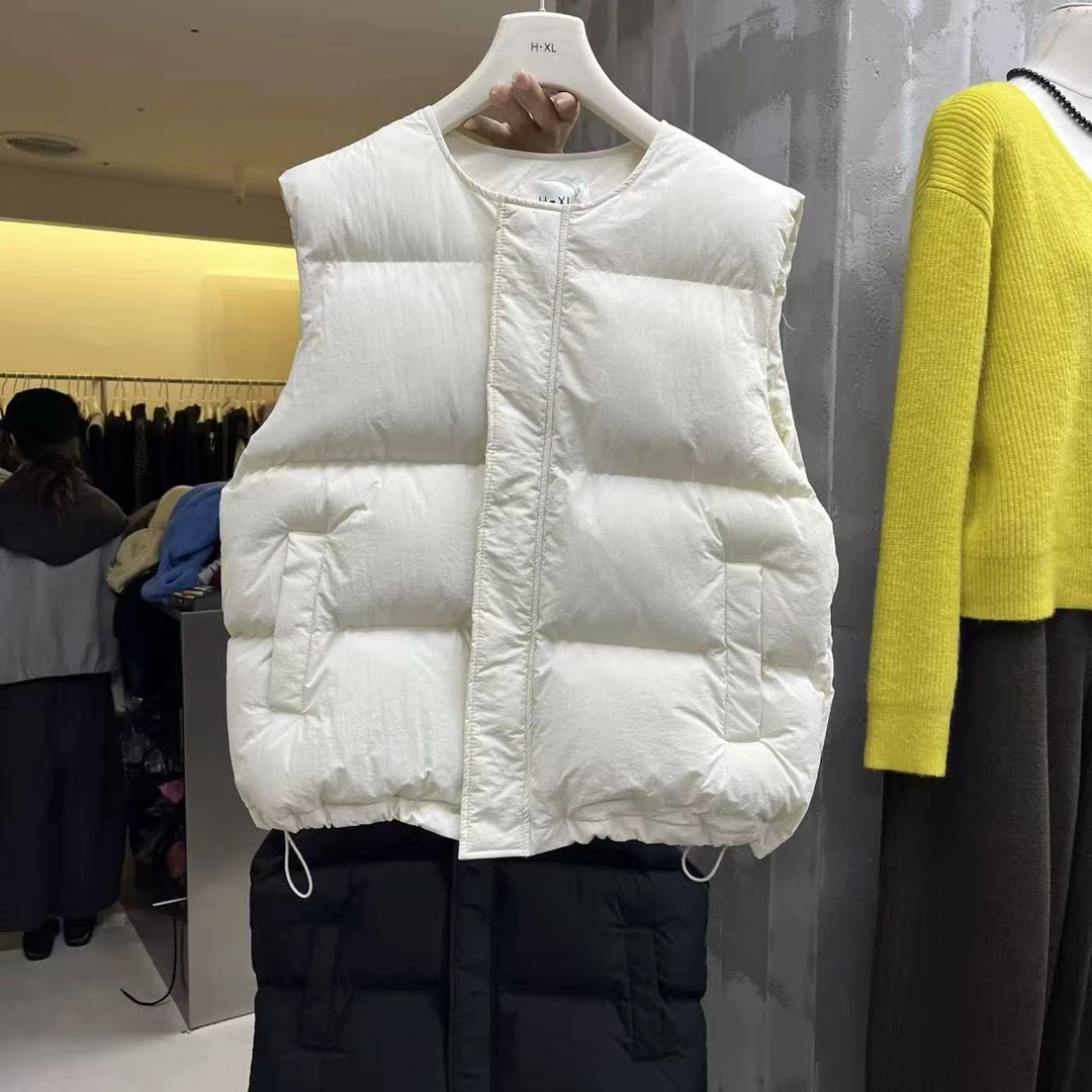 韩版圆领棉马甲女新款宽松显瘦小个子休闲百搭坎肩背心