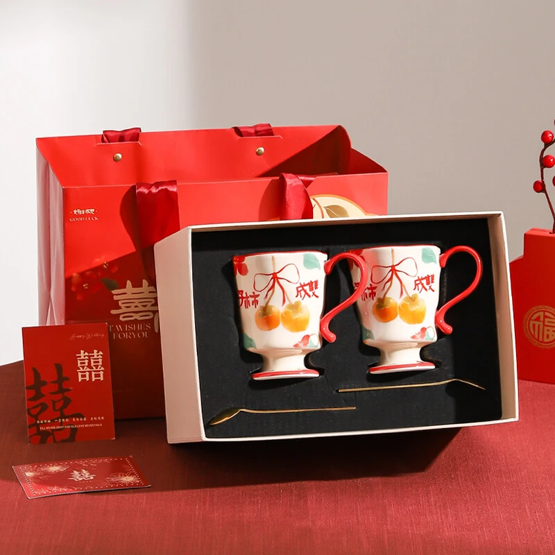 川岛屋马克杯套装订婚新婚礼物送新人乔迁新居高级感情侣对杯礼盒