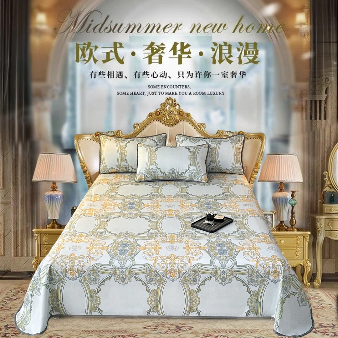 维利雅Vellia-法国冰泉丝出口皇室臻享·艾韵高奢艾草凉席三件套