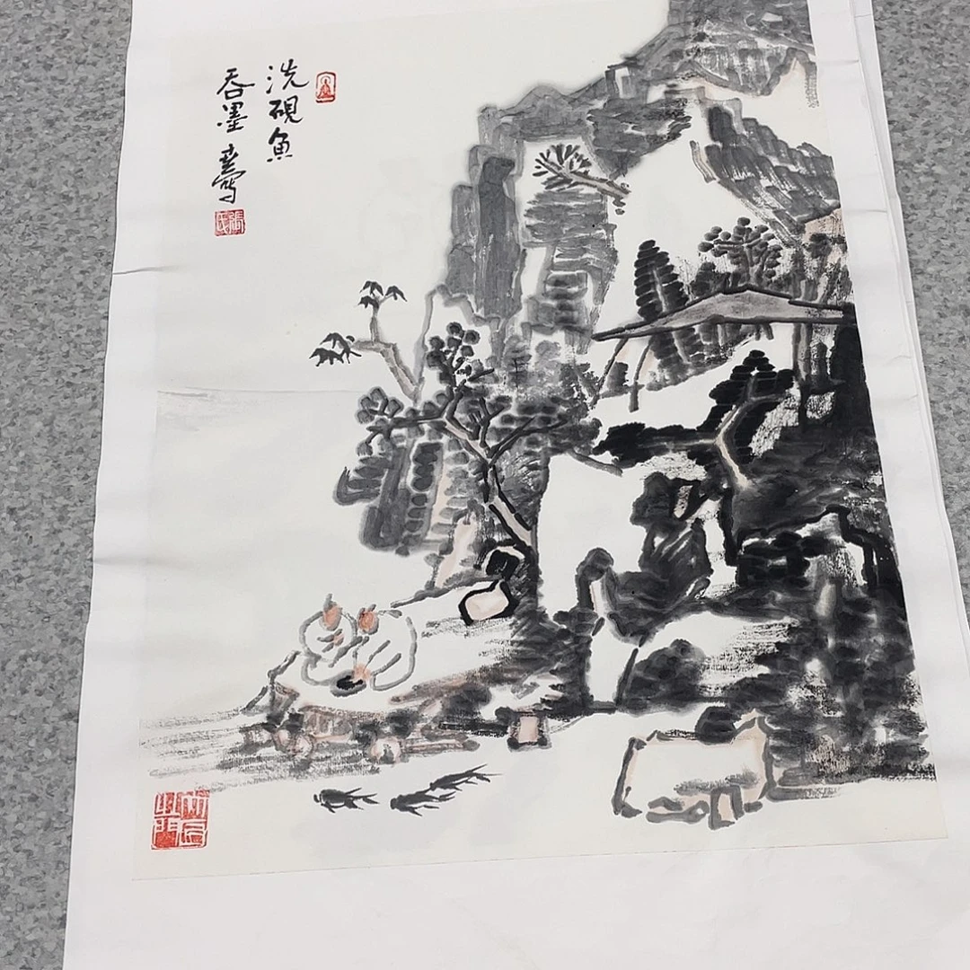 国画1.4平尺国画作品