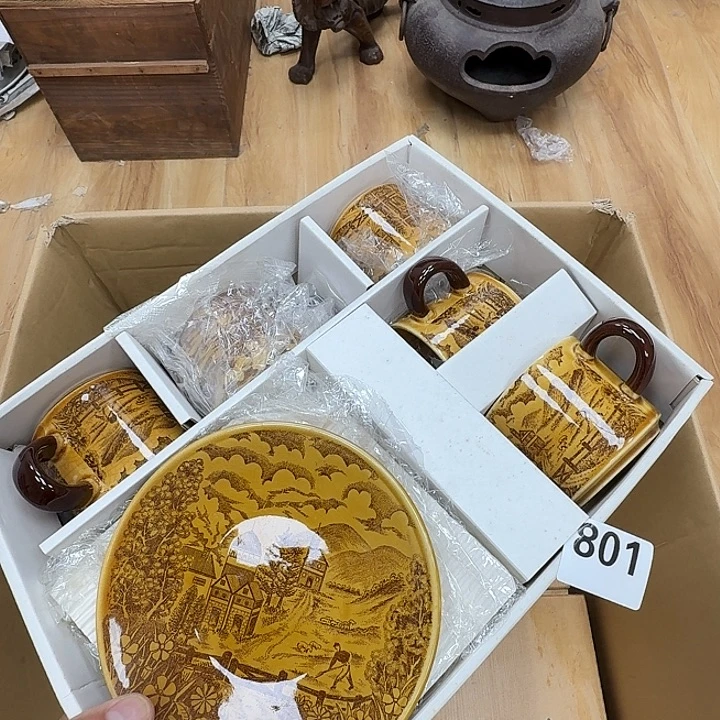 瓷片工艺品摆件瓷器摆件正能量